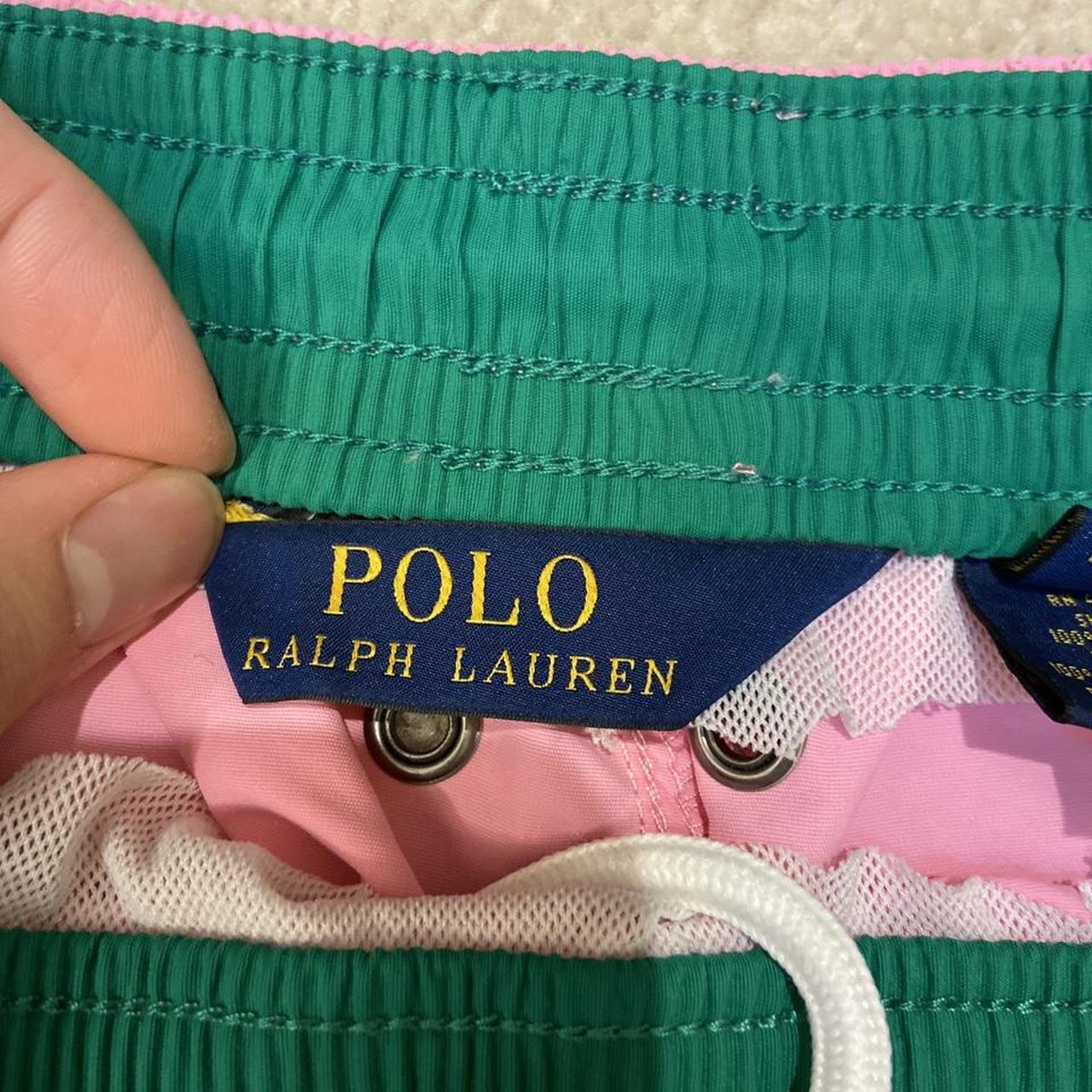 Polo Ralph Lauren Pink Swim Trunks XL Size:... - Depop