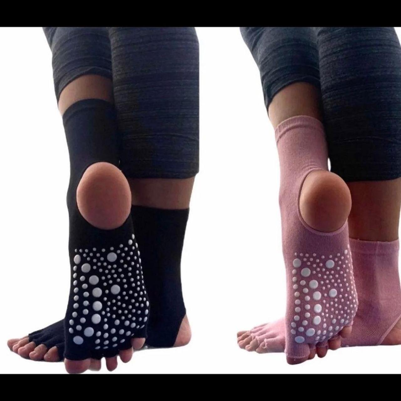 18 Pairs NWT Yoga Open Toe & Heel Gripper Yoga Socks... Depop