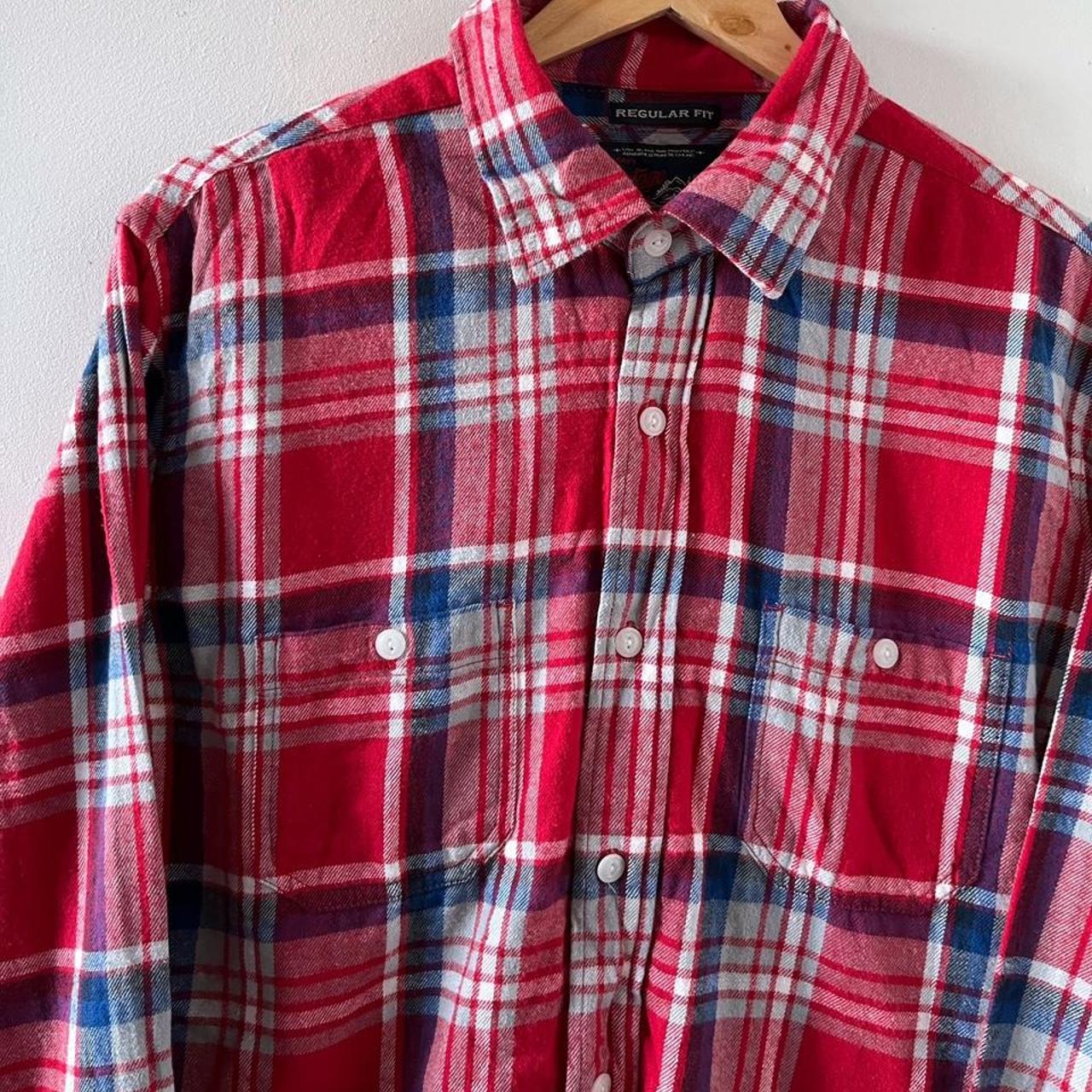 Vintage Boston Traders Men's Flannel Shirt Size XLT. - Depop