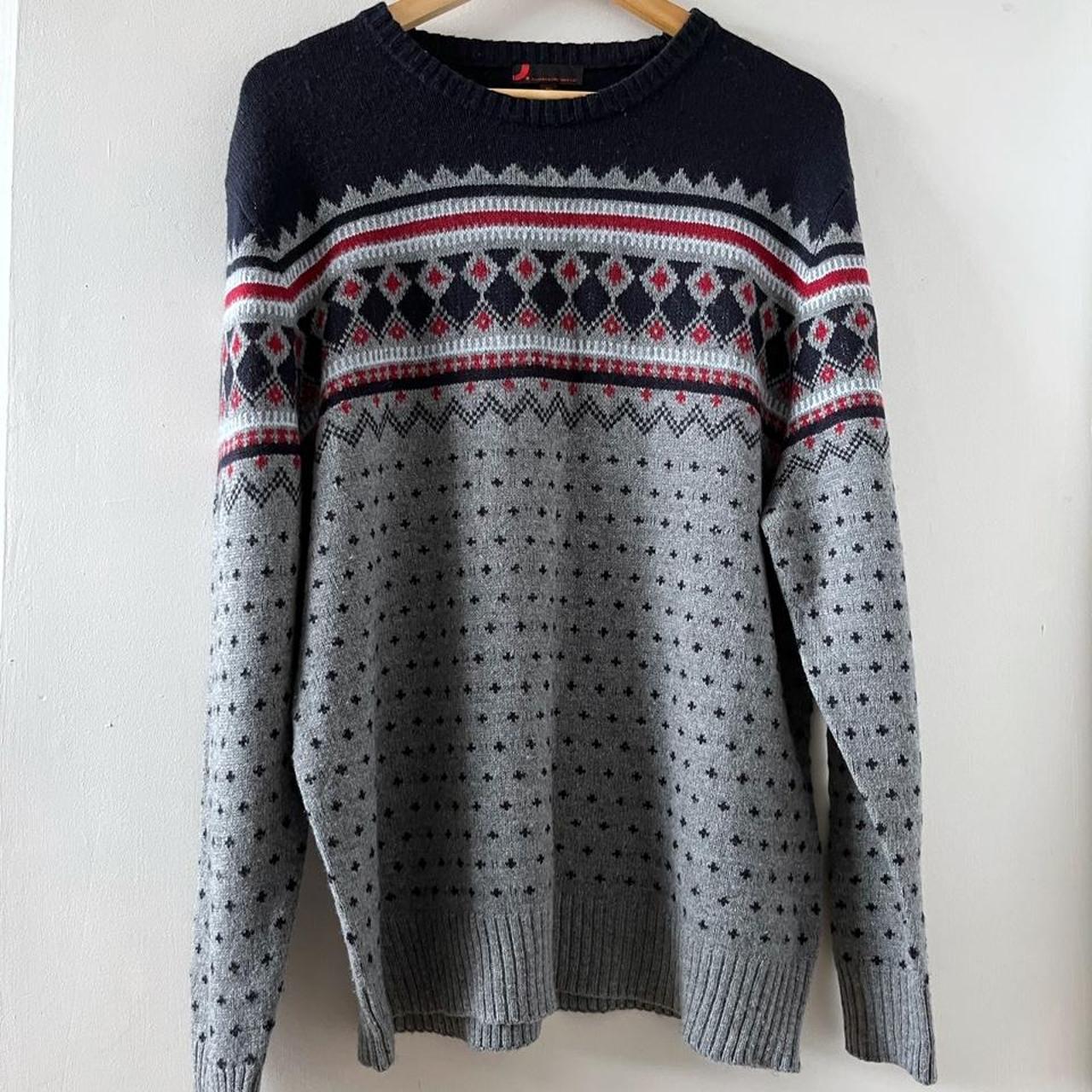 Vintage knitted pattern jumper Measurements Pit... - Depop