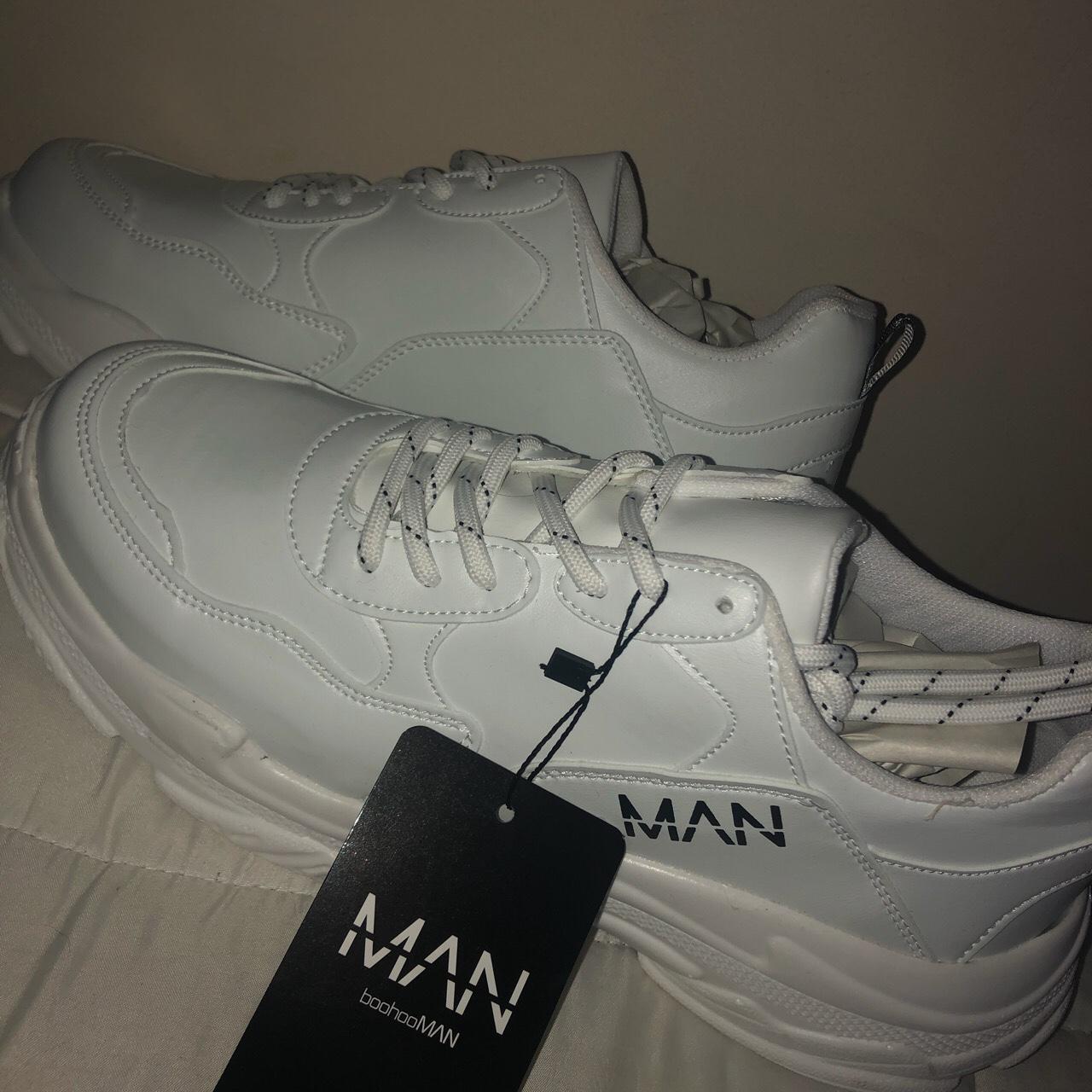 boohoo-men-s-white-trainers-depop