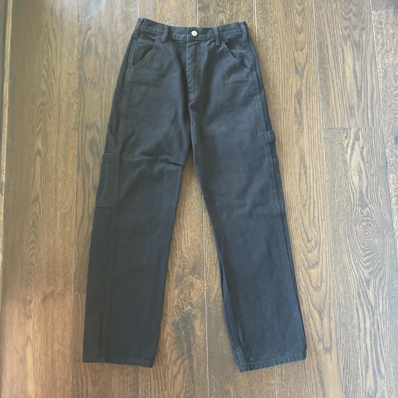 john galt black high waisted cargo/painter pants... - Depop