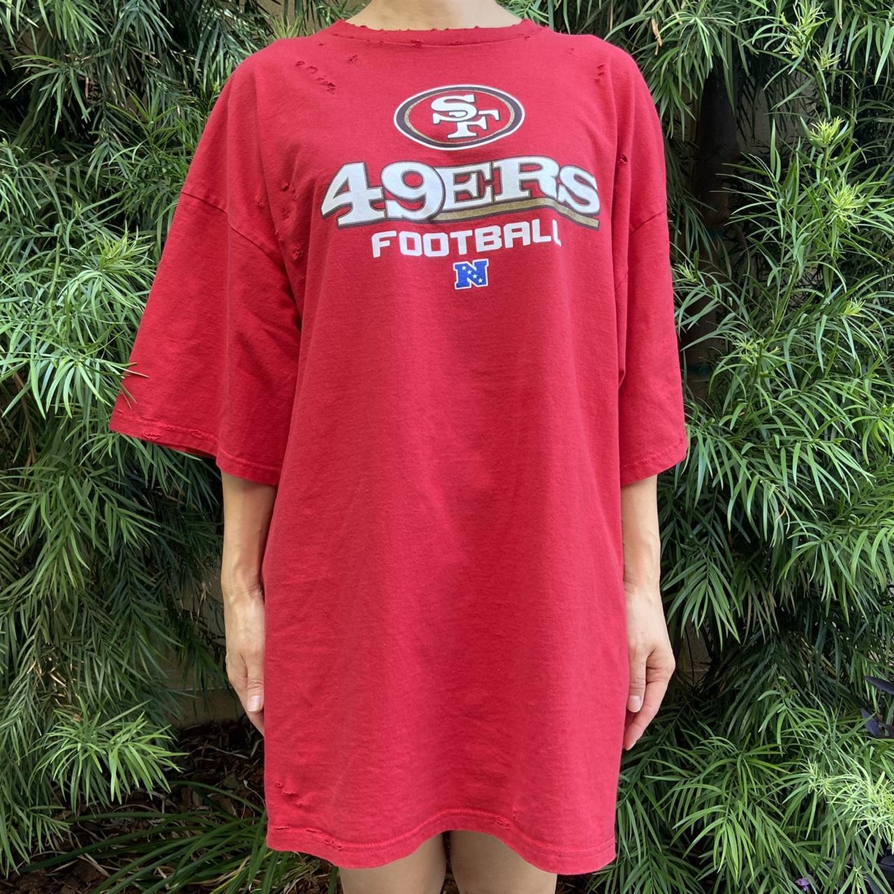 San Francisco 49ers Destroyed Tee San Francisco - Depop