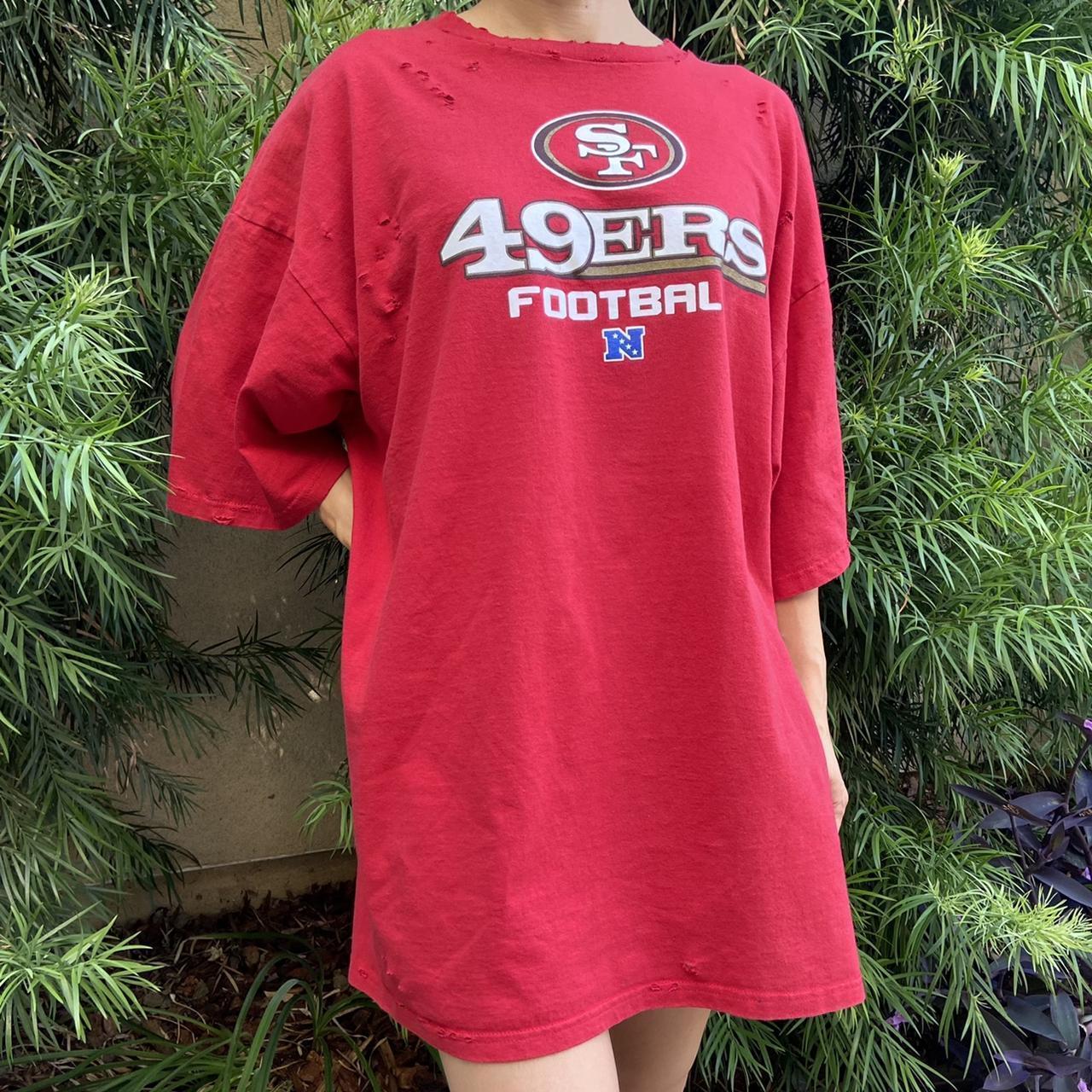 San Francisco 49ers Destroyed Tee San Francisco - Depop