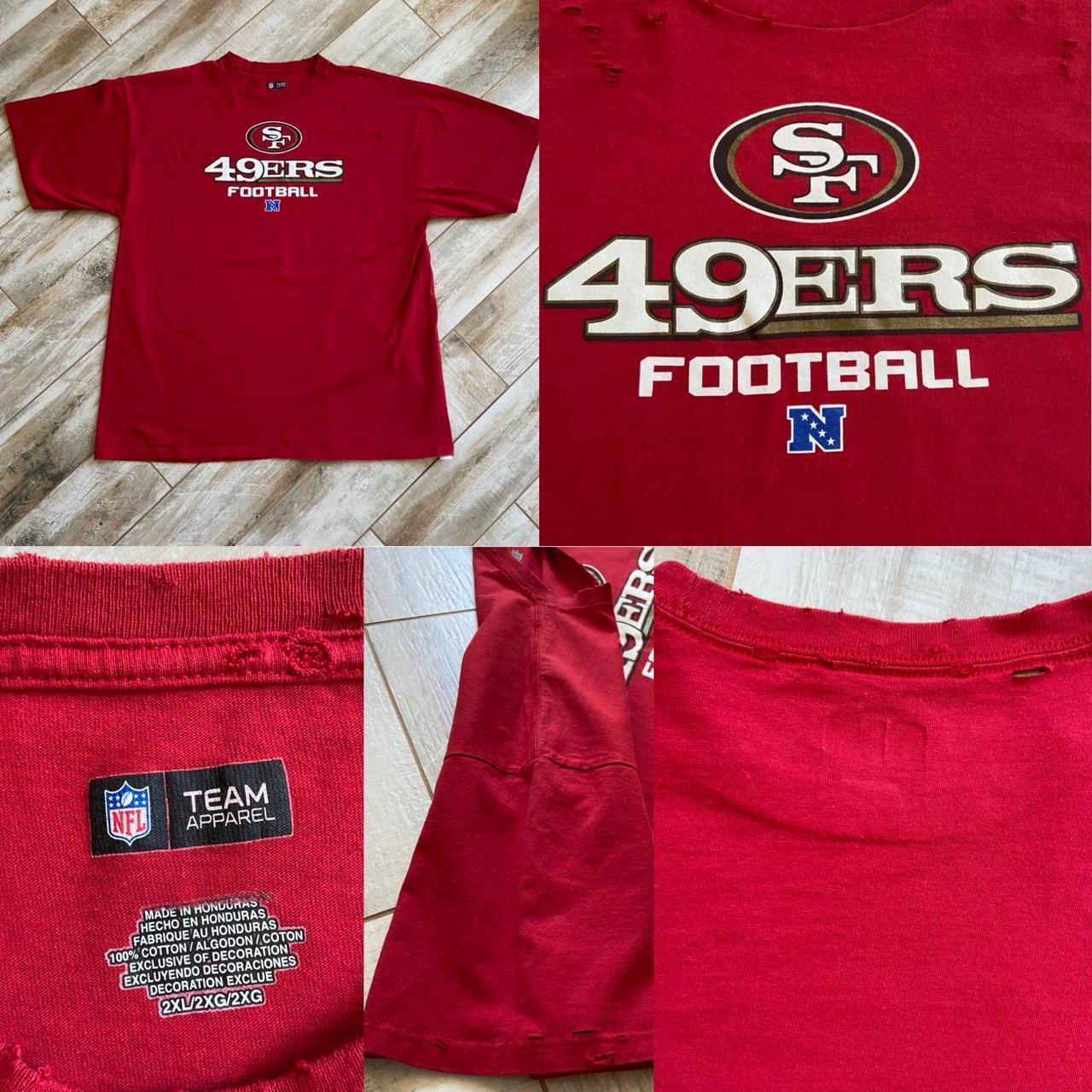 San Francisco 49ers Destroyed Tee San Francisco - Depop