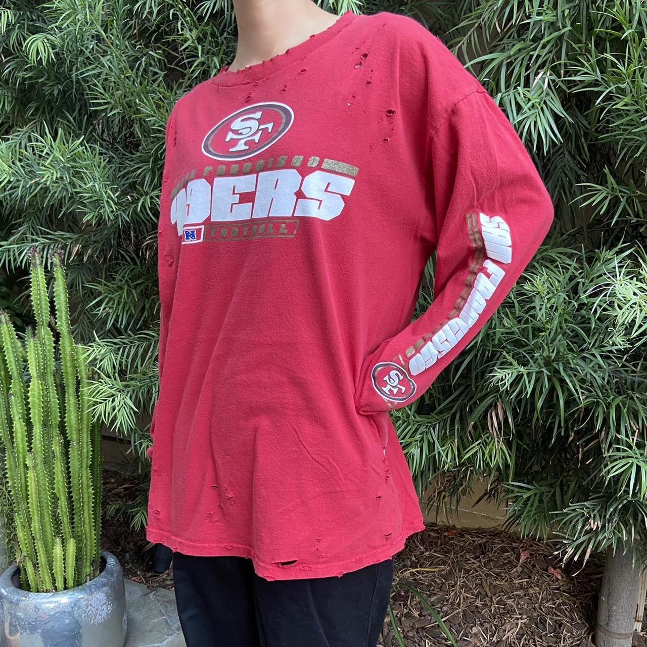 San Francisco 49ers Destroyed Tee San Francisco - Depop