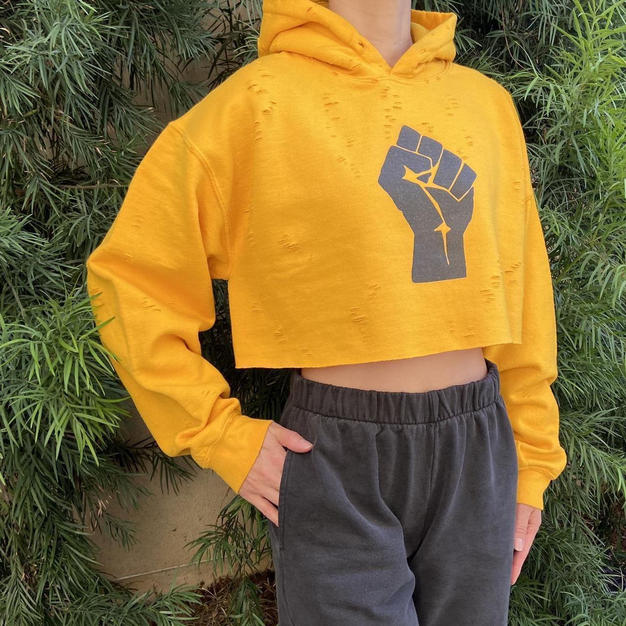 fight-the-power-destroyed-cropped-hoodie-fight-the-depop