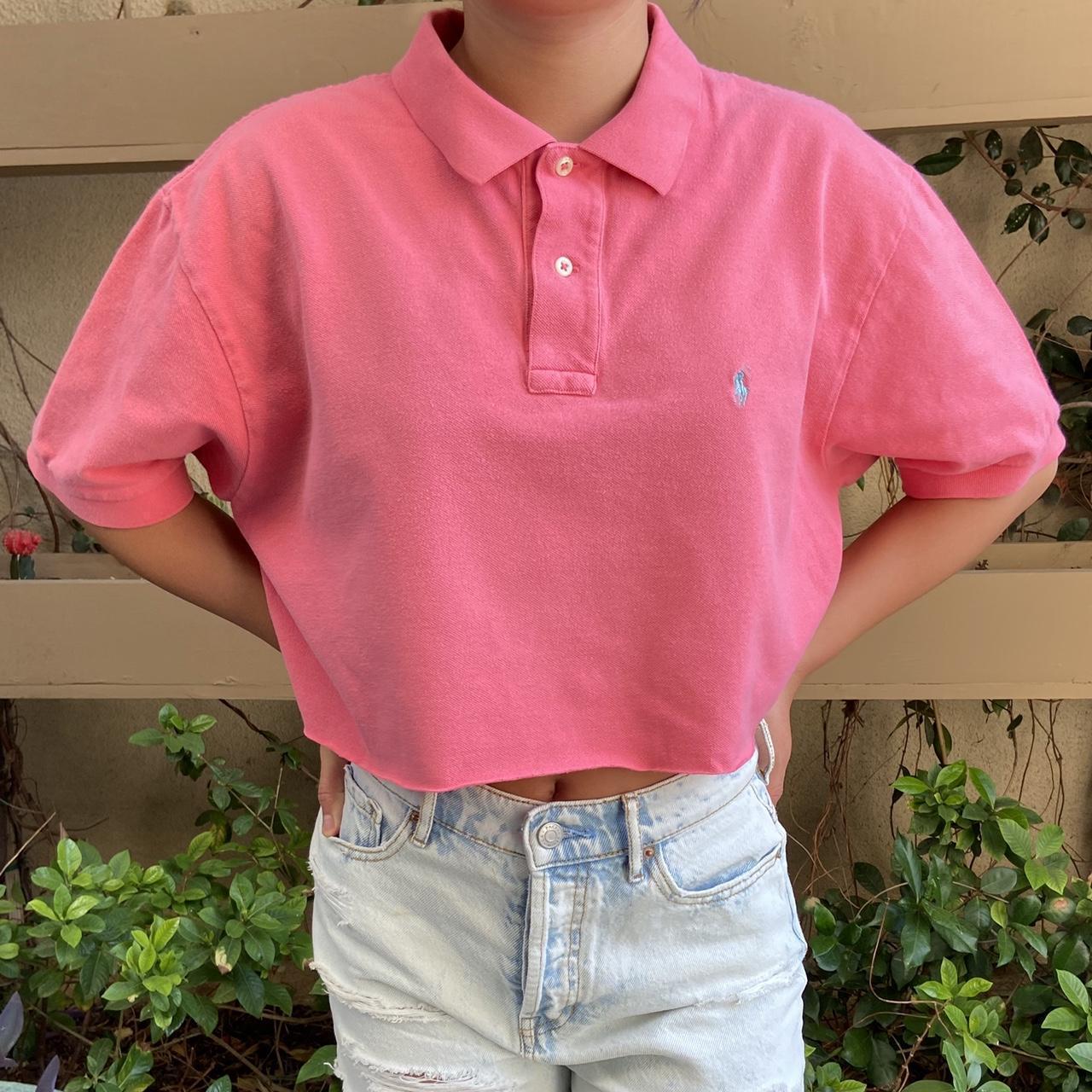 Polo Ralph Lauren Women's Pink Crop-top