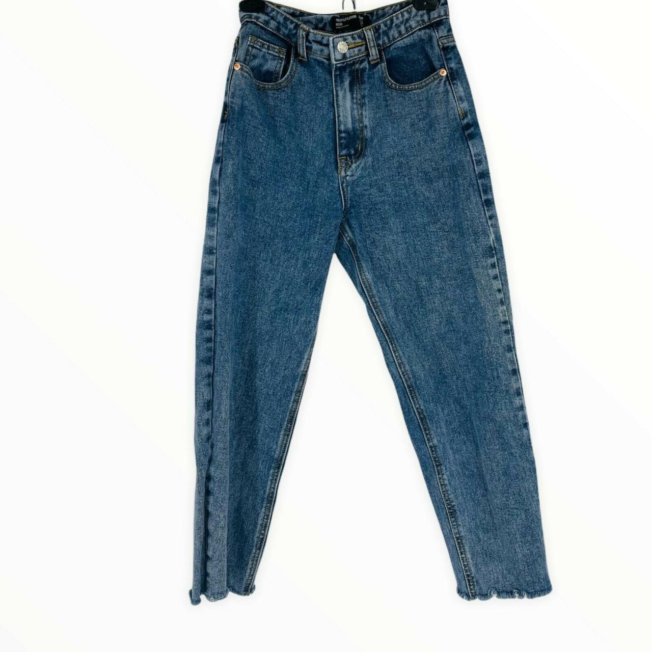 Pretty Little Things Mom Jeans High Waist Denim... - Depop