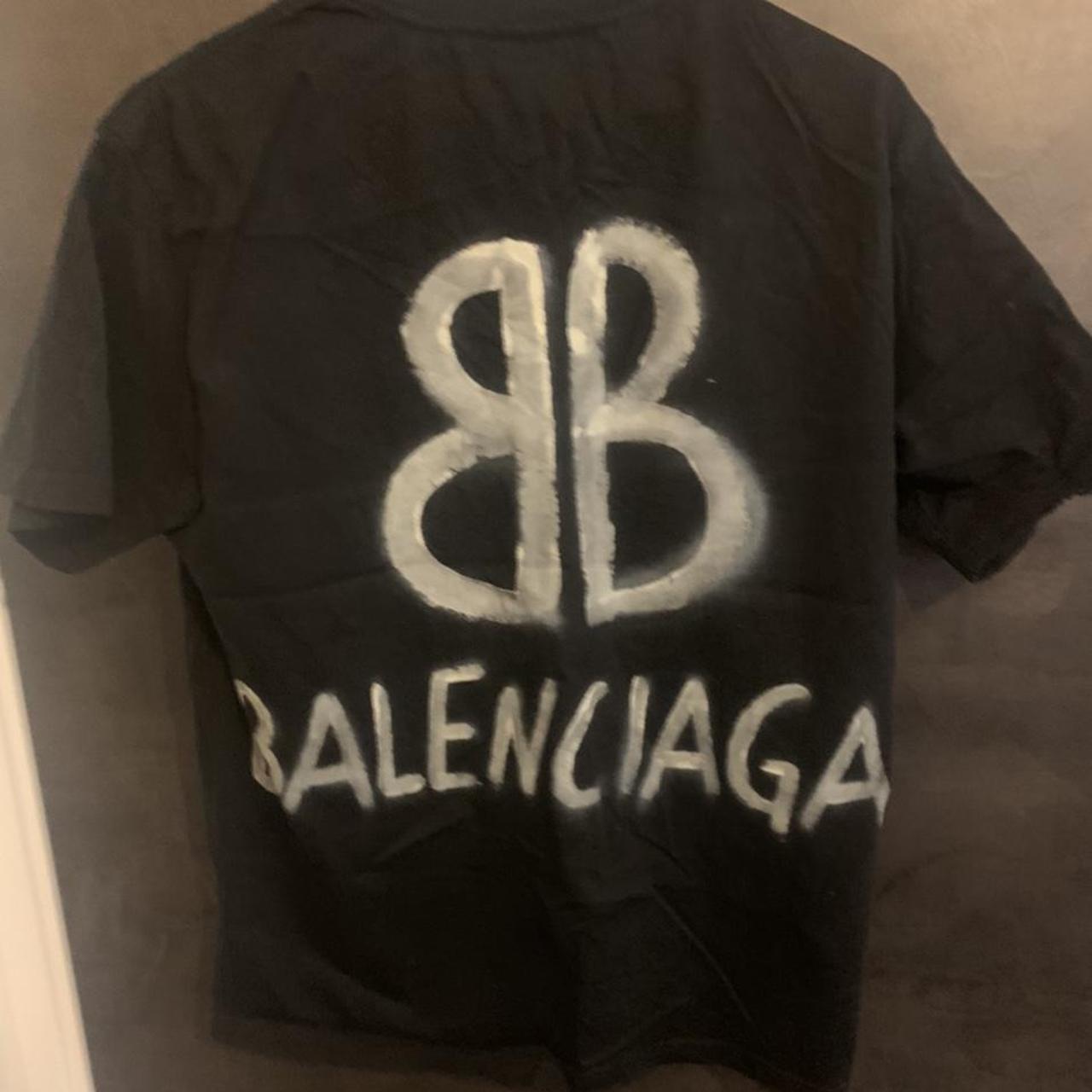 Balenciaga Men's Black T-shirt | Depop