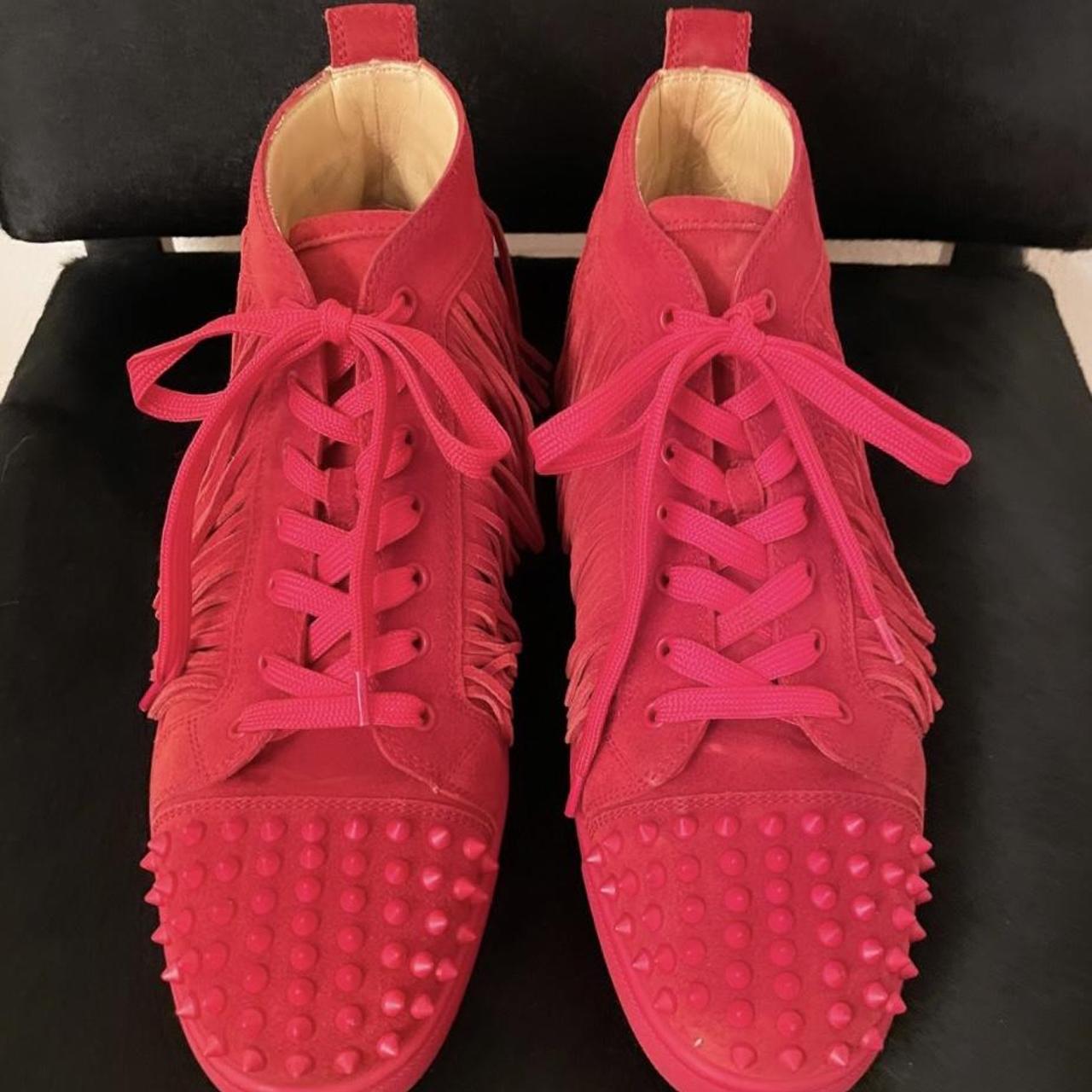 Christian louboutin trainers outlet red