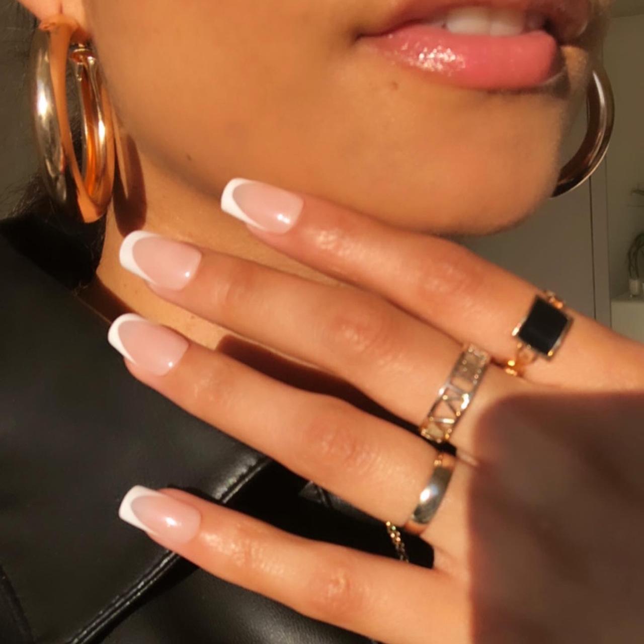 Louis Vuitton-style custom press on nails. Can be - Depop