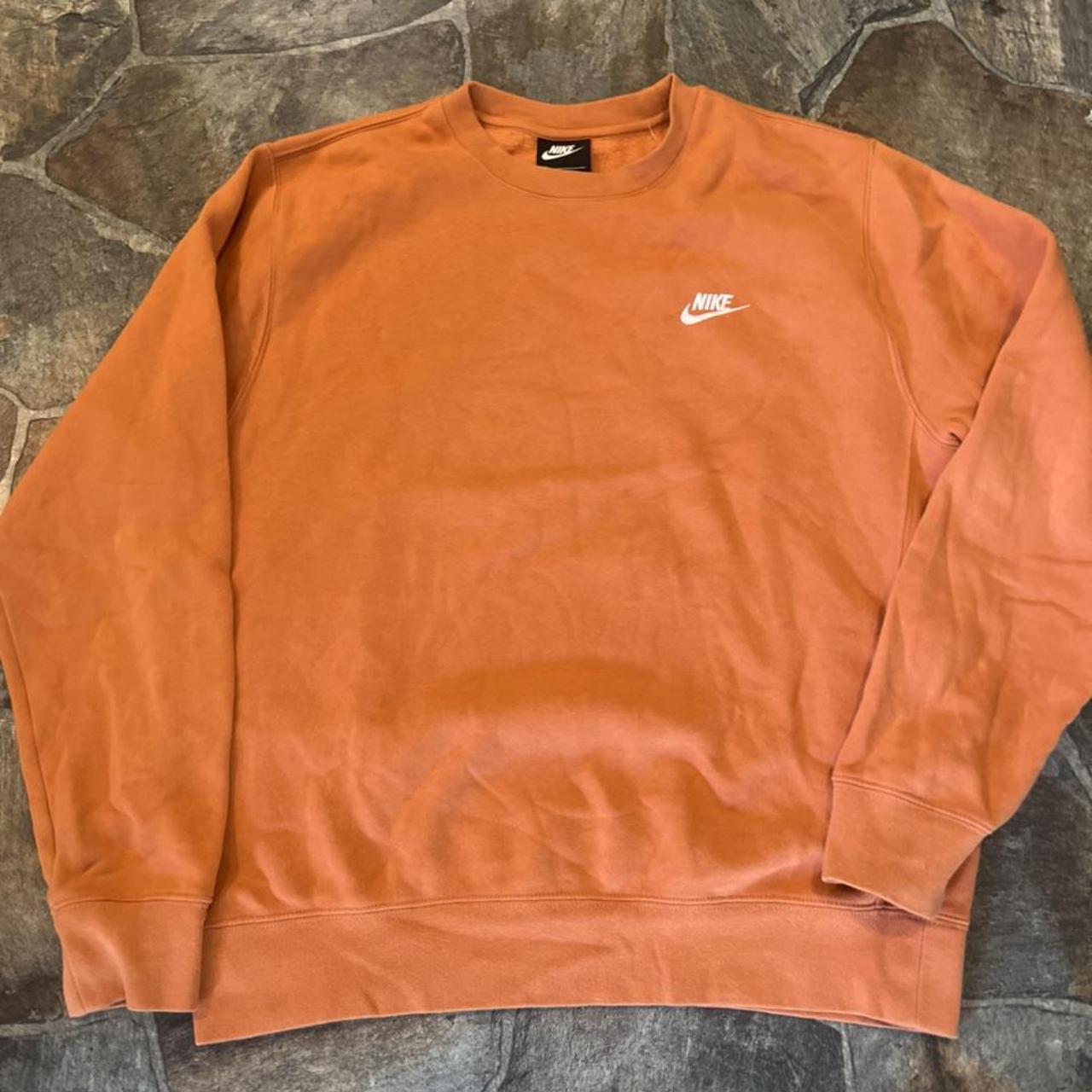 burnt orange nike crewneck