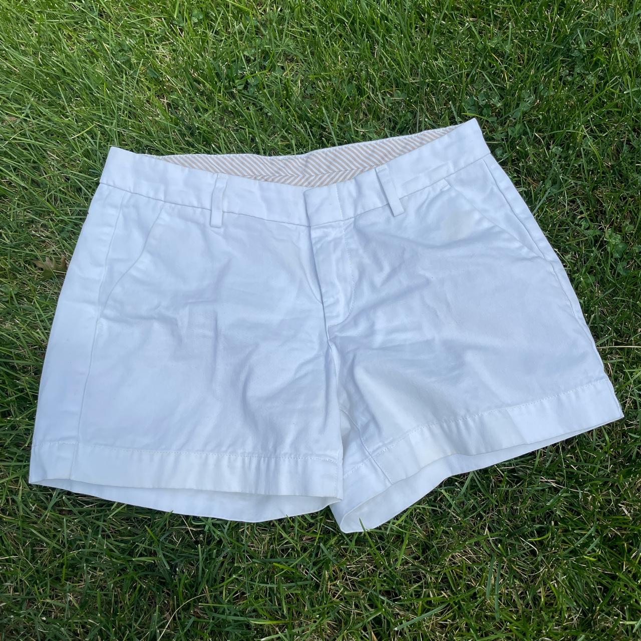 women’s white shorts size 2 almost brand new worn... Depop