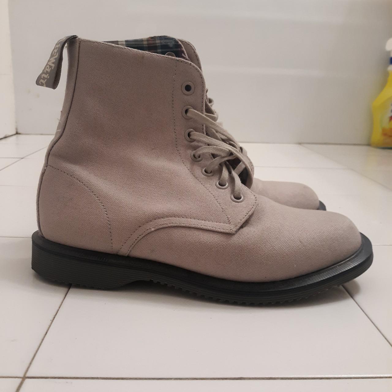 Doc martens beige sales boots