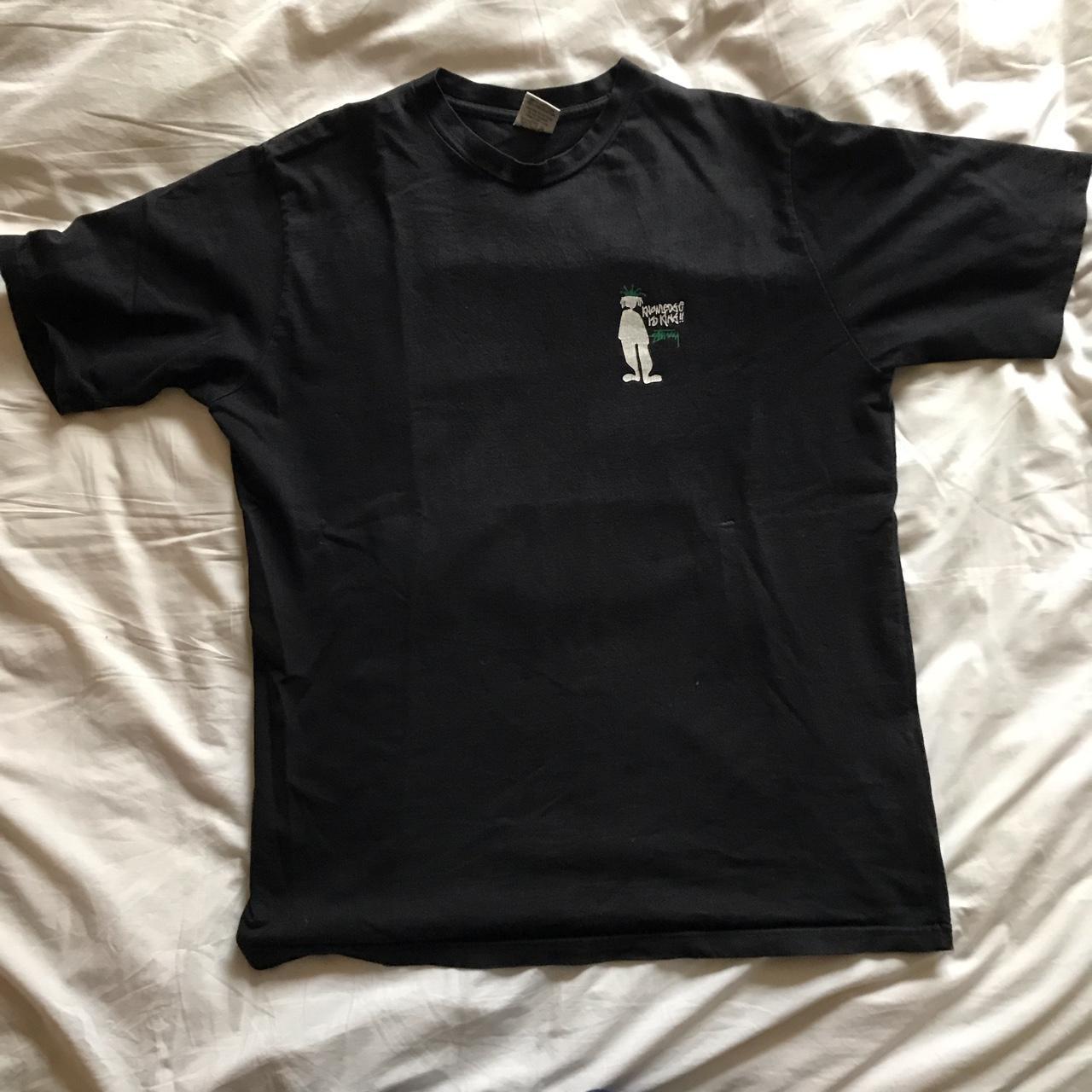 Stussy vintage 90s knowledge is king tee - Depop