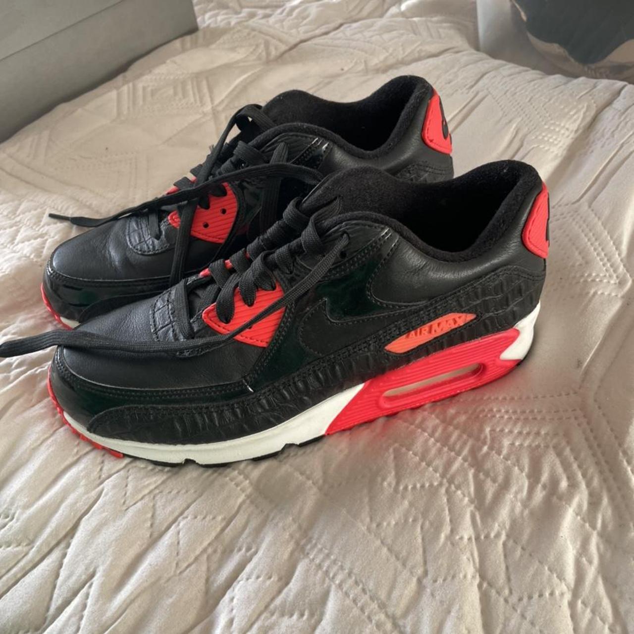 Air max 90 anniversary infared crocodile Worn once... - Depop