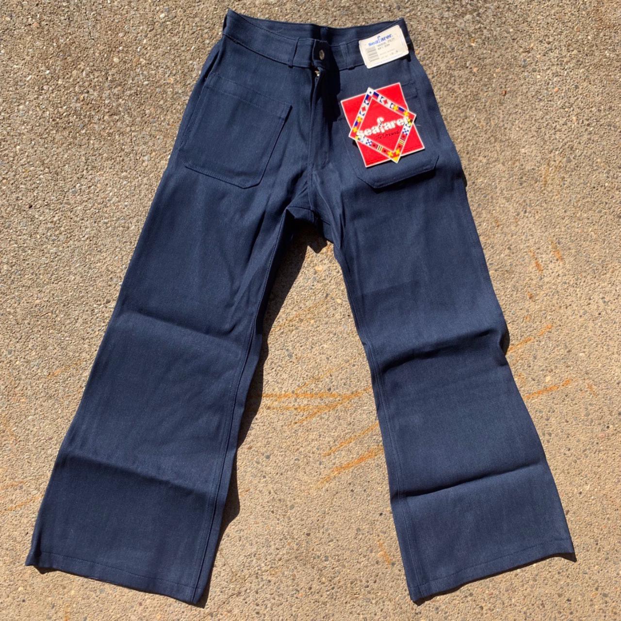 Vintage Patched Hippie Denim Seafarer Jeans - Front