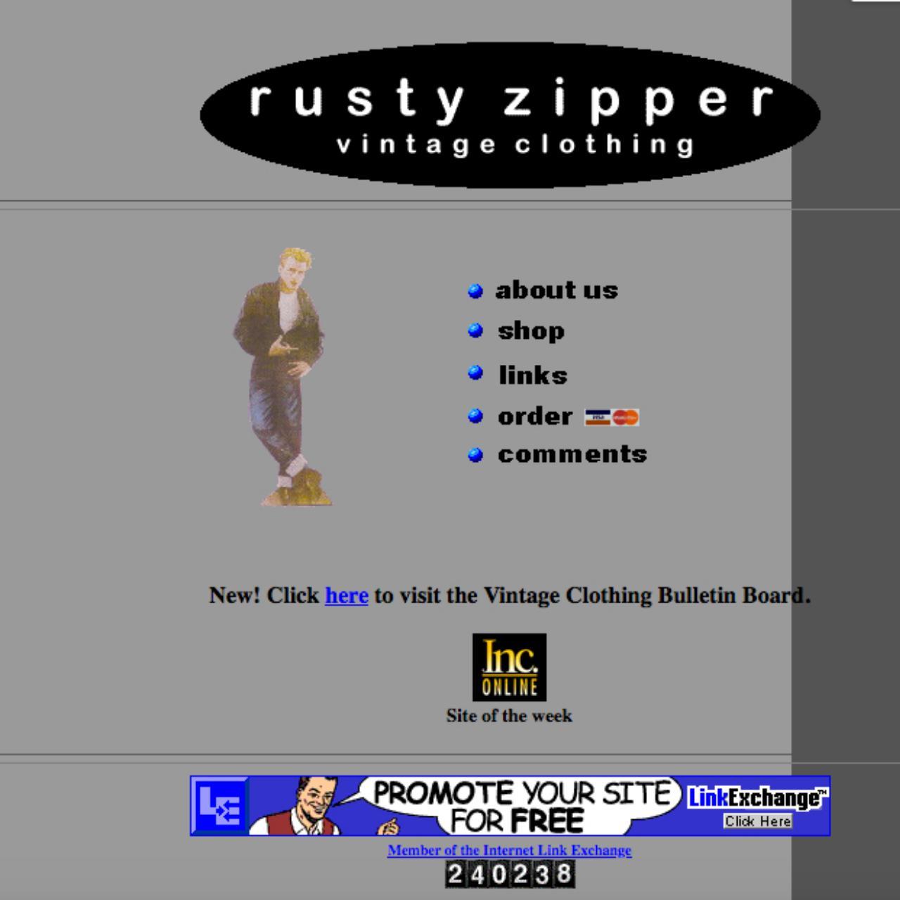 Rusty zipper store vintage