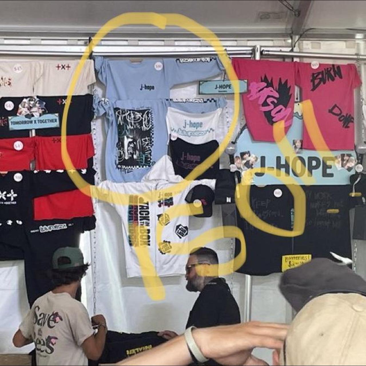 in search of the j-hope lollapalooza blue crewneck.... - Depop