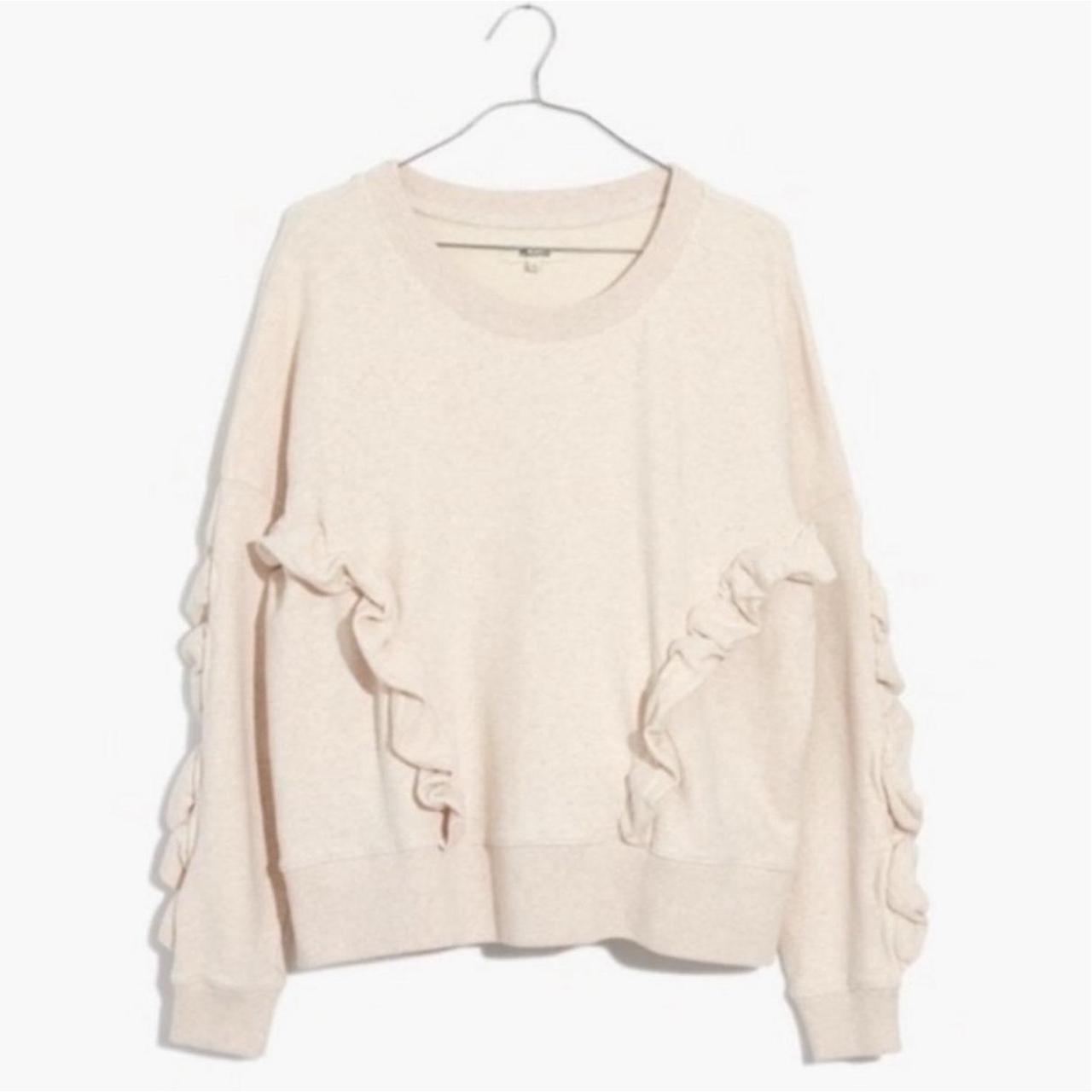 madewell ruffle sweater