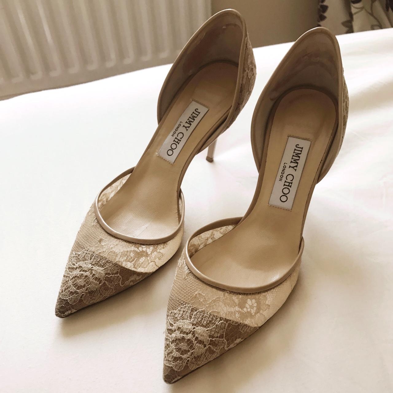 Jimmy choo hot sale lace heels