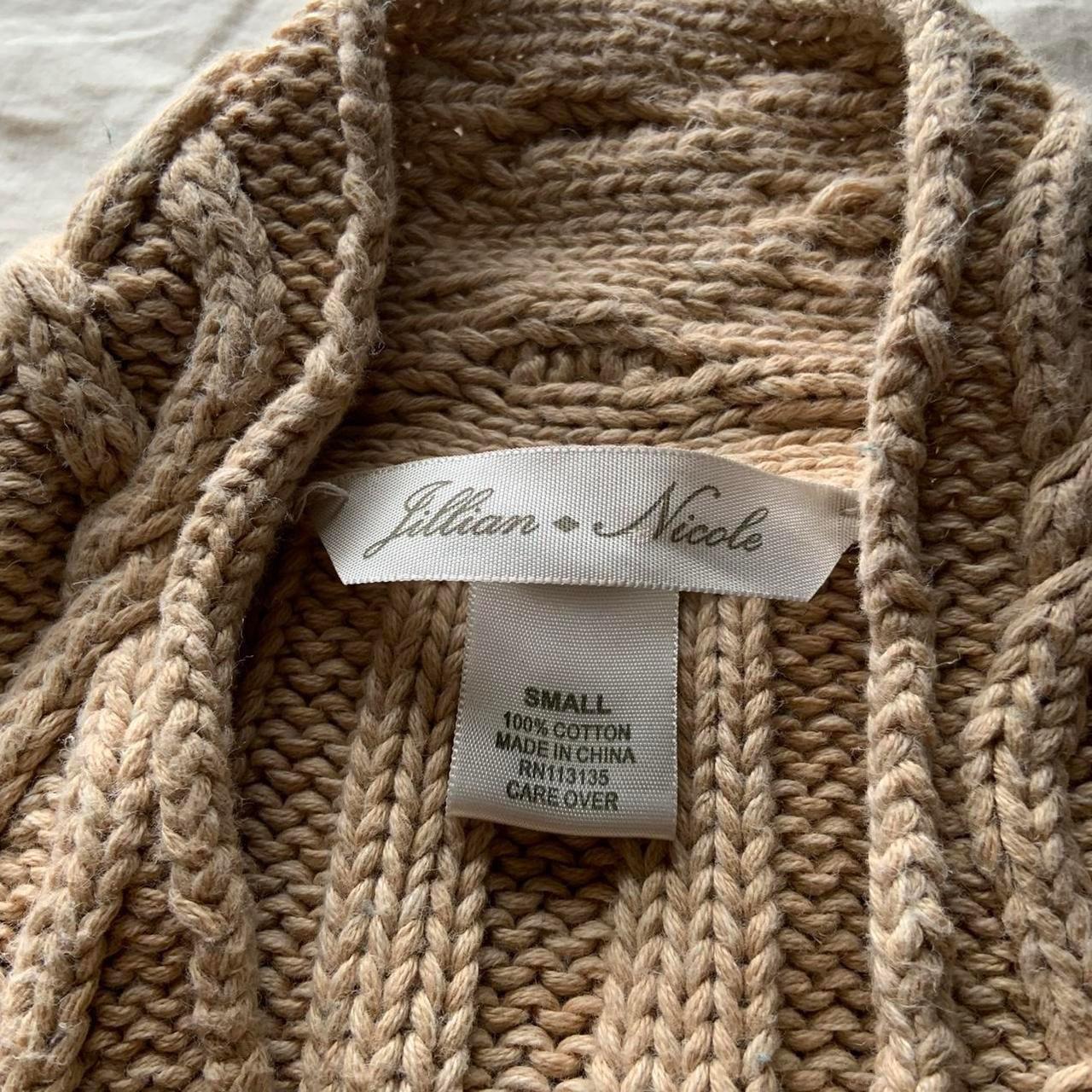 Vintage Brown Cable Knit Swearer An all light... - Depop