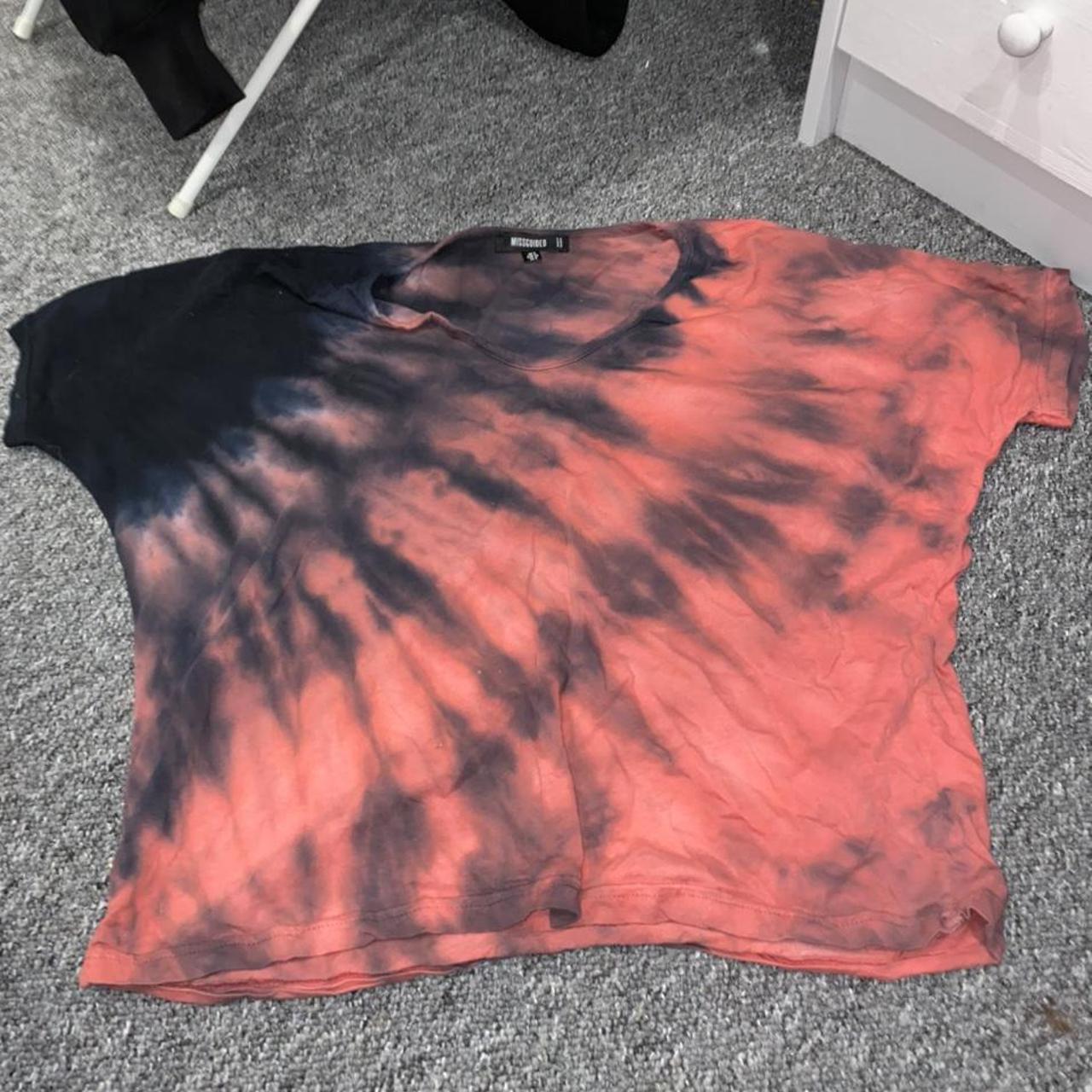 Missguided tie dye shirt Could use an ironing but... Depop