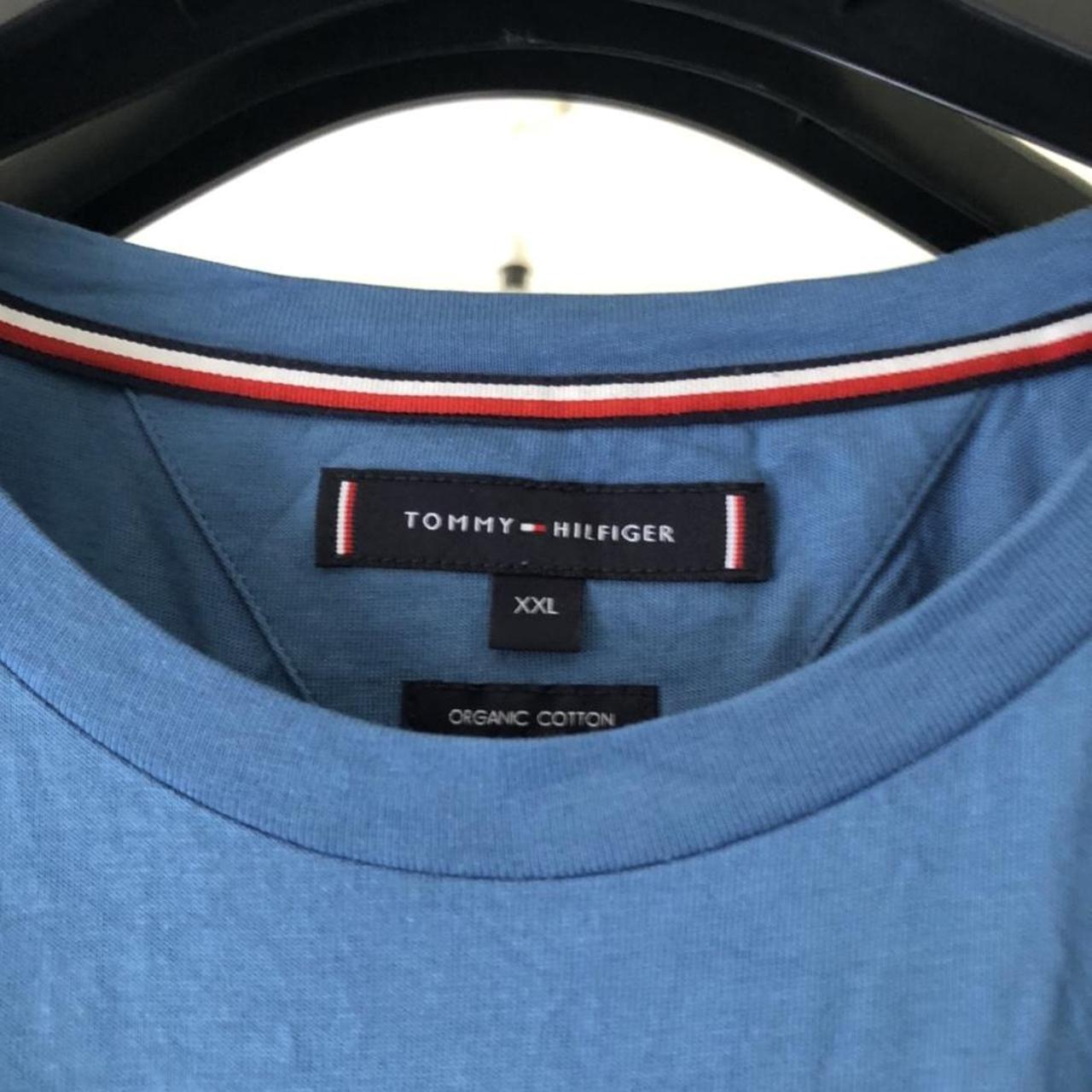 Mens XXL tommy hilfiger tshirt- worn once, but has... - Depop