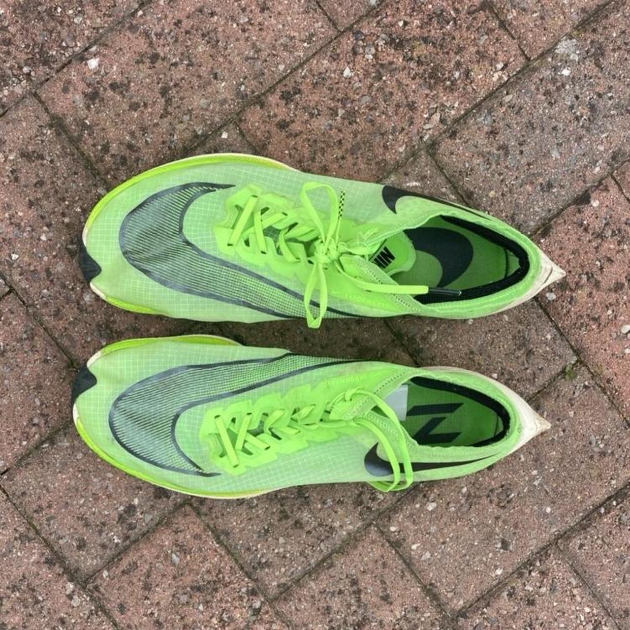 Nike ZoomX Vaporfly Next Percent Green Sole Wear is... - Depop