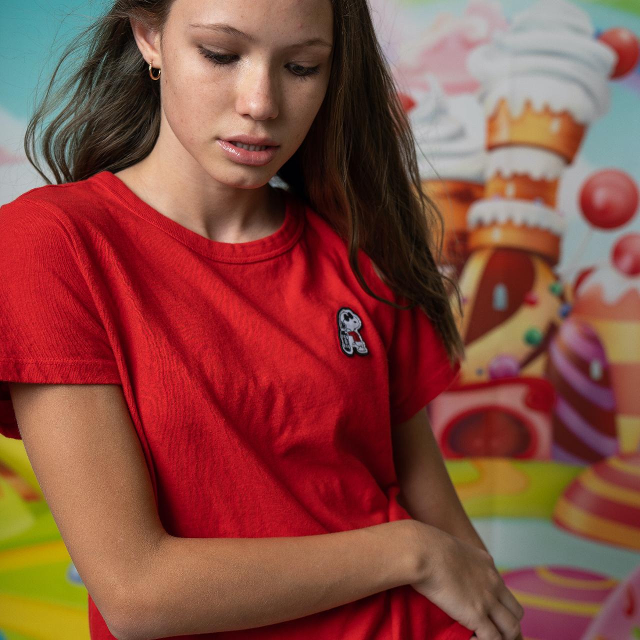 Vans Peanuts Joe Cool Skateboard Red T shirt Vans