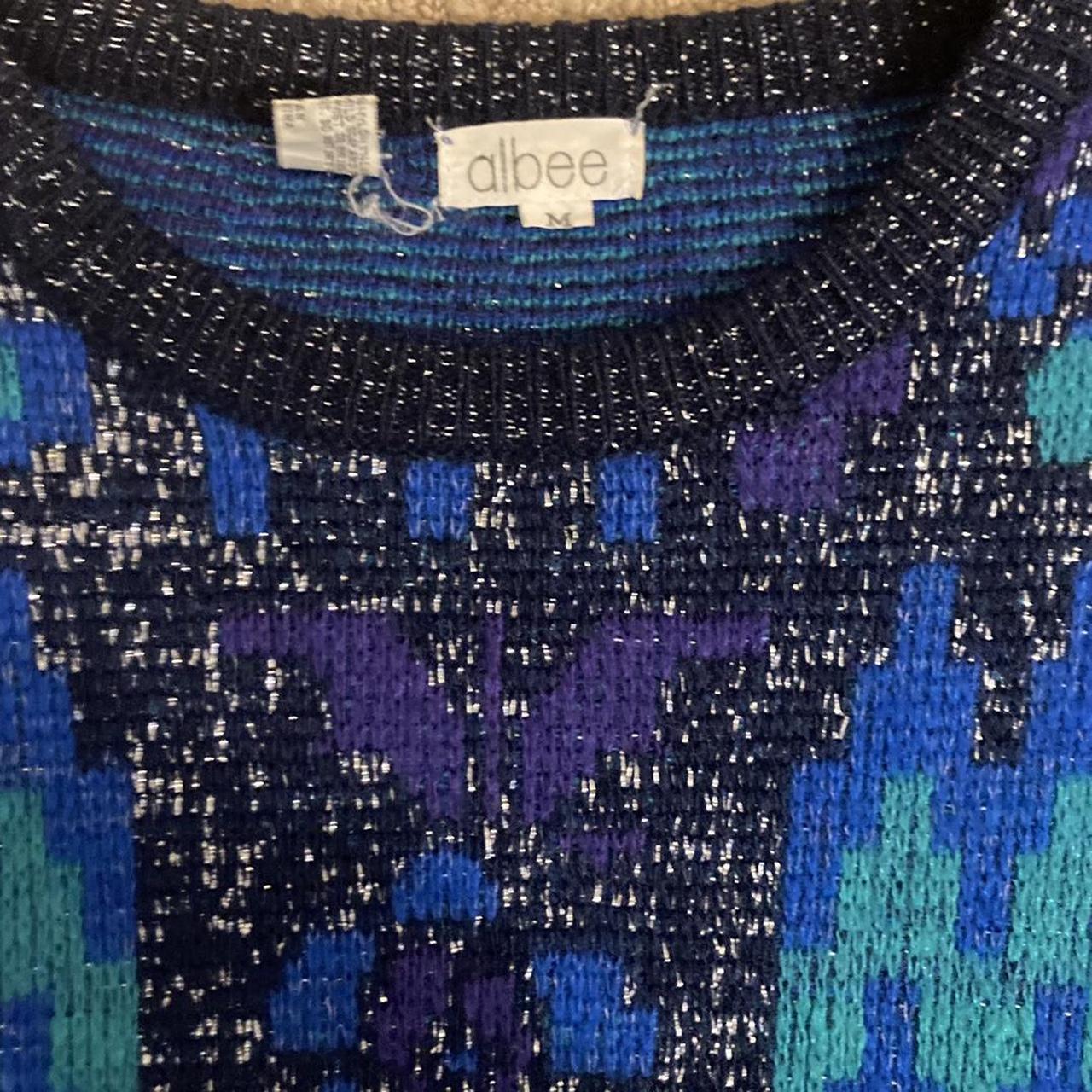 Product Image 4 - FUNKY SPARKLY SWEATER 💙🦋💜 1980s