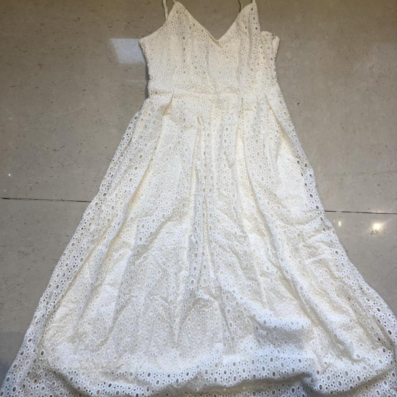 H&M Women's White Dress | Depop