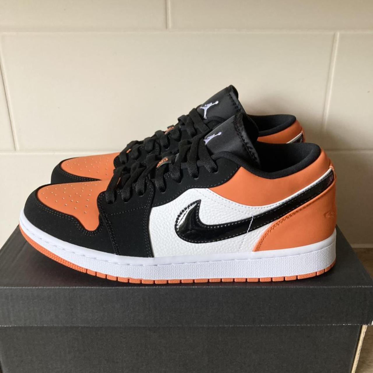 black and orange shattered backboards