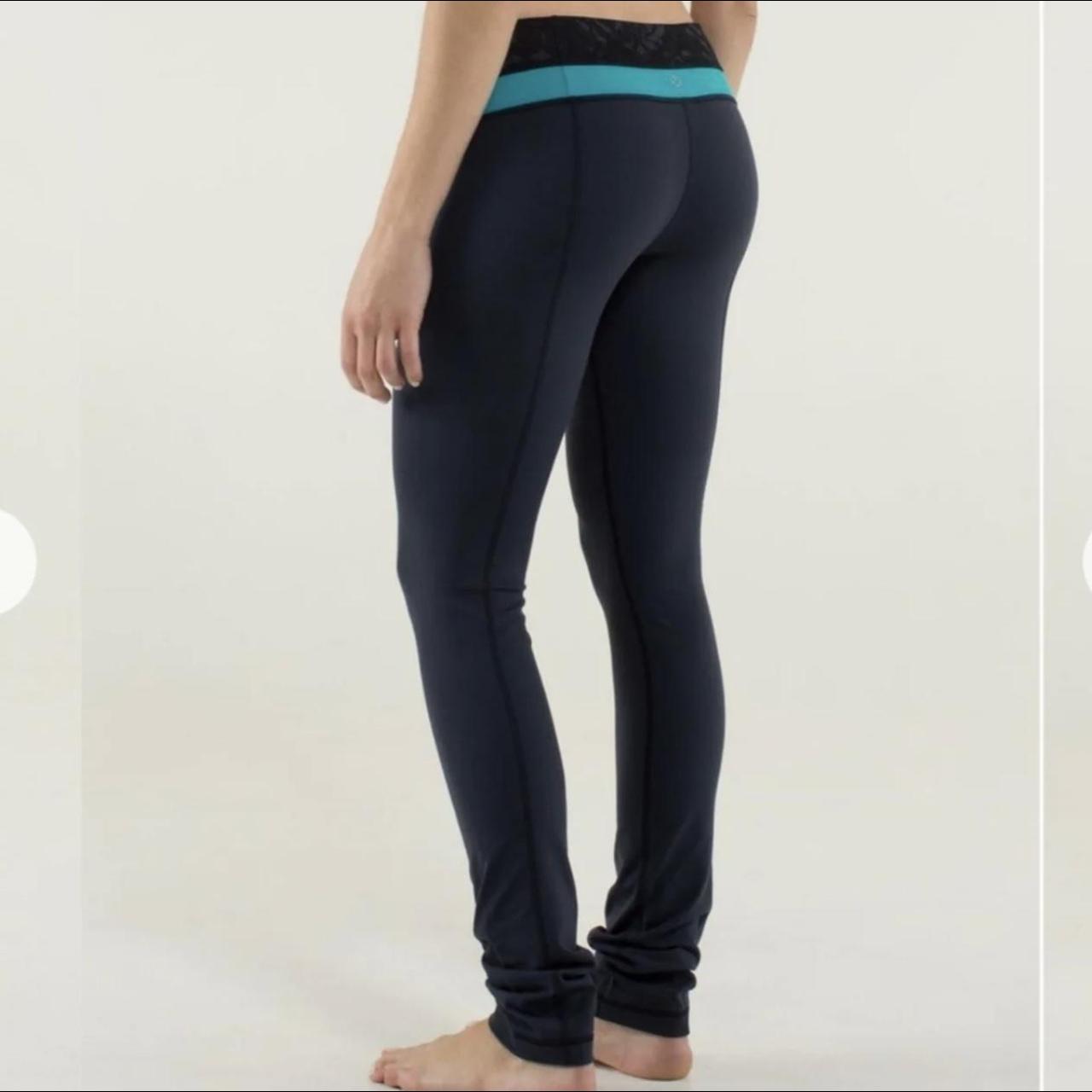 lululemon skinny groove pants. size 4 color is... Depop