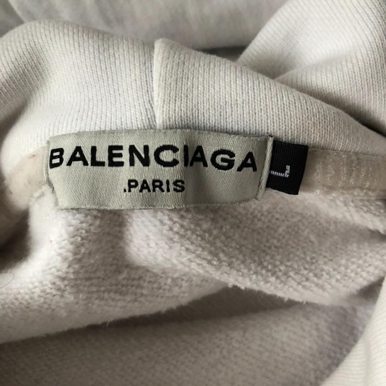 DUPE BALENCIAGA CROPPED HOODIE Size L Depop