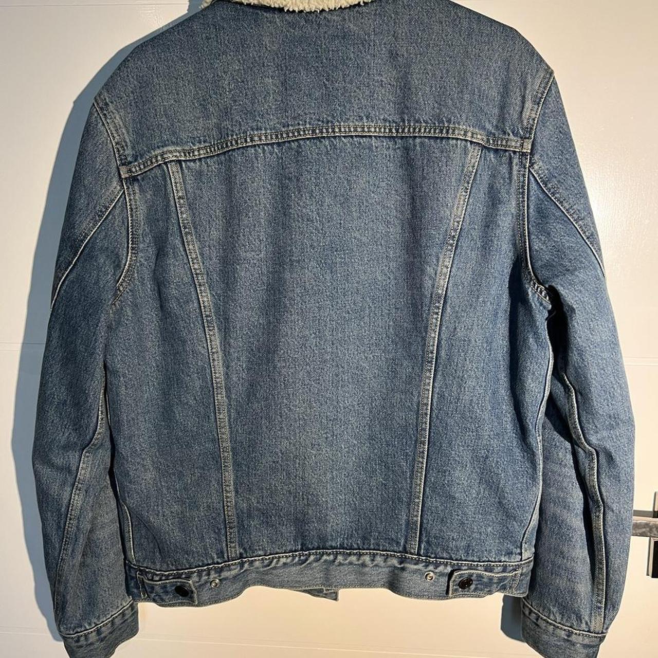 Levi's Men's Blue and Cream Jacket | Depop