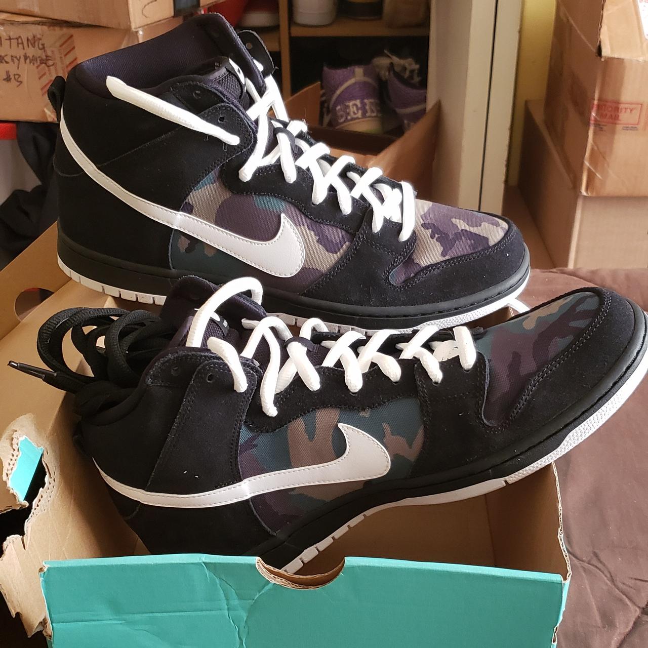 Nike SB DUNK HIGH PRO CAMO BQ6826001 Depop