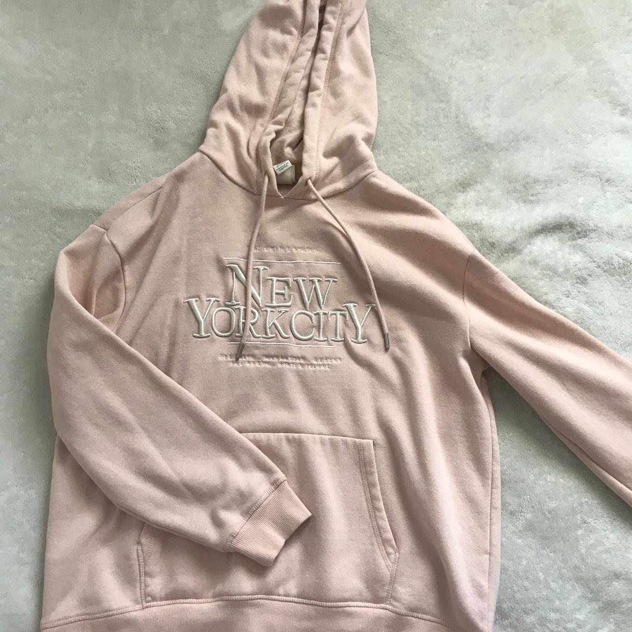 Pink Cute Comfortable Hoodie - Large ~ baby light... - Depop