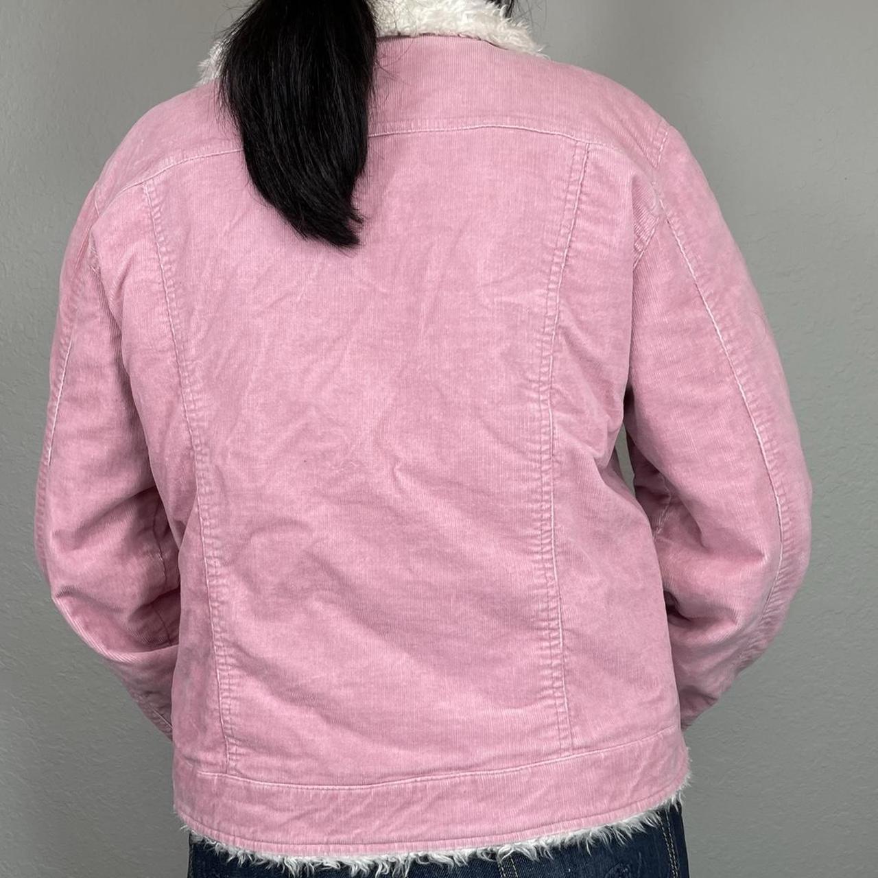 Women's Pink and Cream Jacket (4)