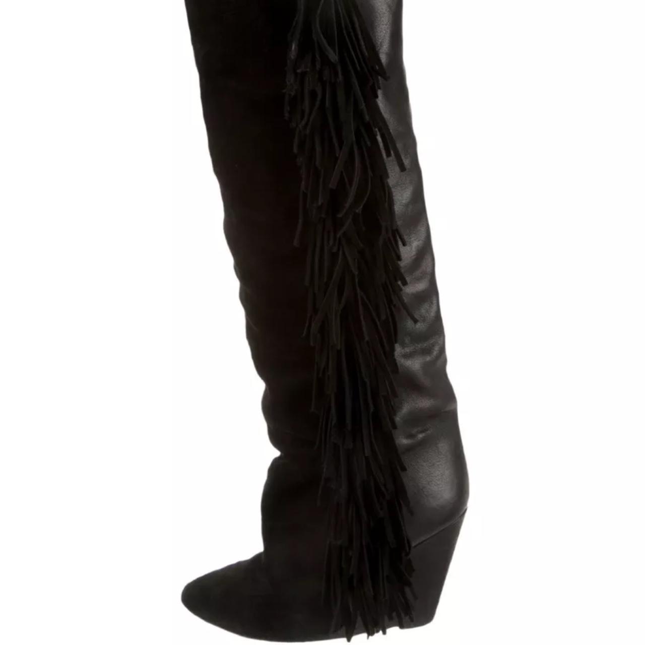 Isabel marant best sale fringe boots