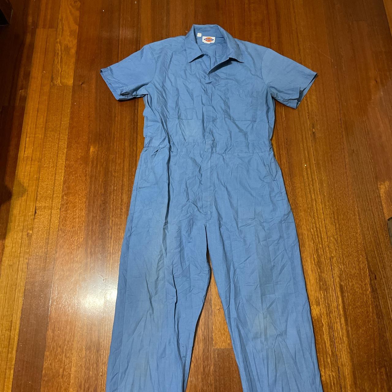 Dickies Men's Blue Jumpsuit Depop