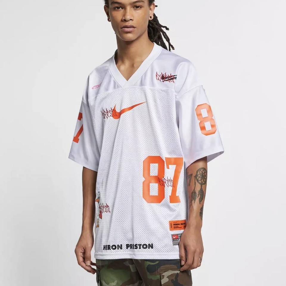 Nike Heron Preston Oversized White Jersey Size 2XL. Depop