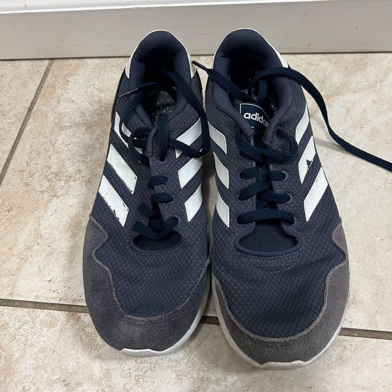 Adidas Navy Blue Archivo Lace Up Sneakers Pre-owned... - Depop