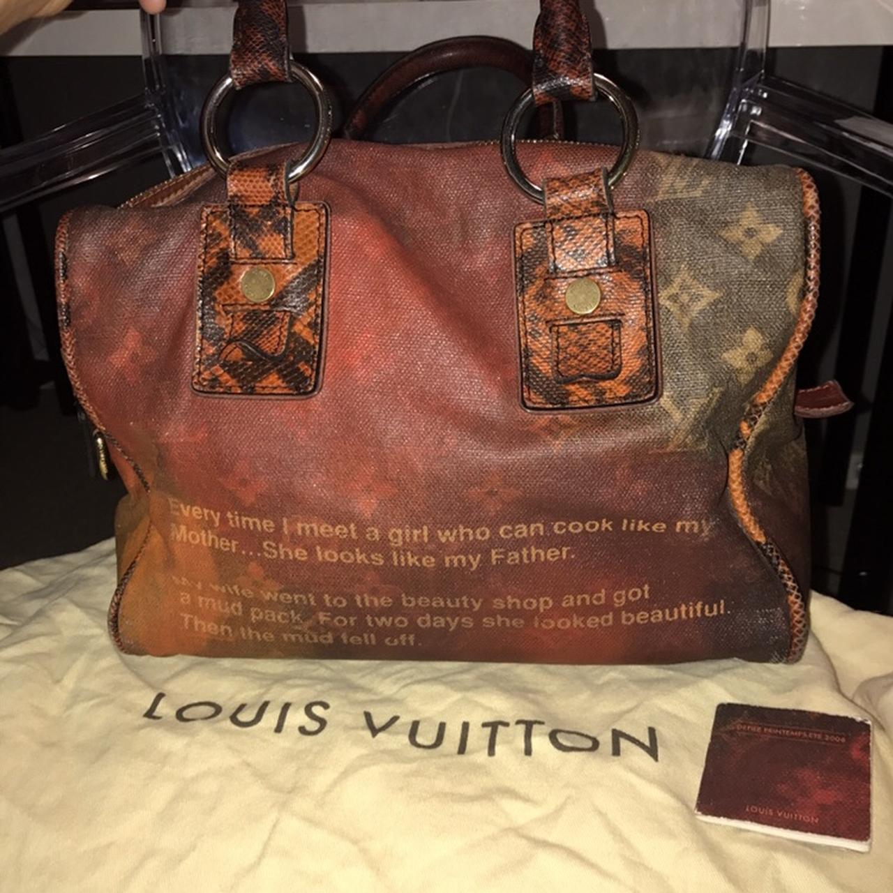 Louis Vuitton Limited Edition Richard Prince Man Crazy Jokes Handbag