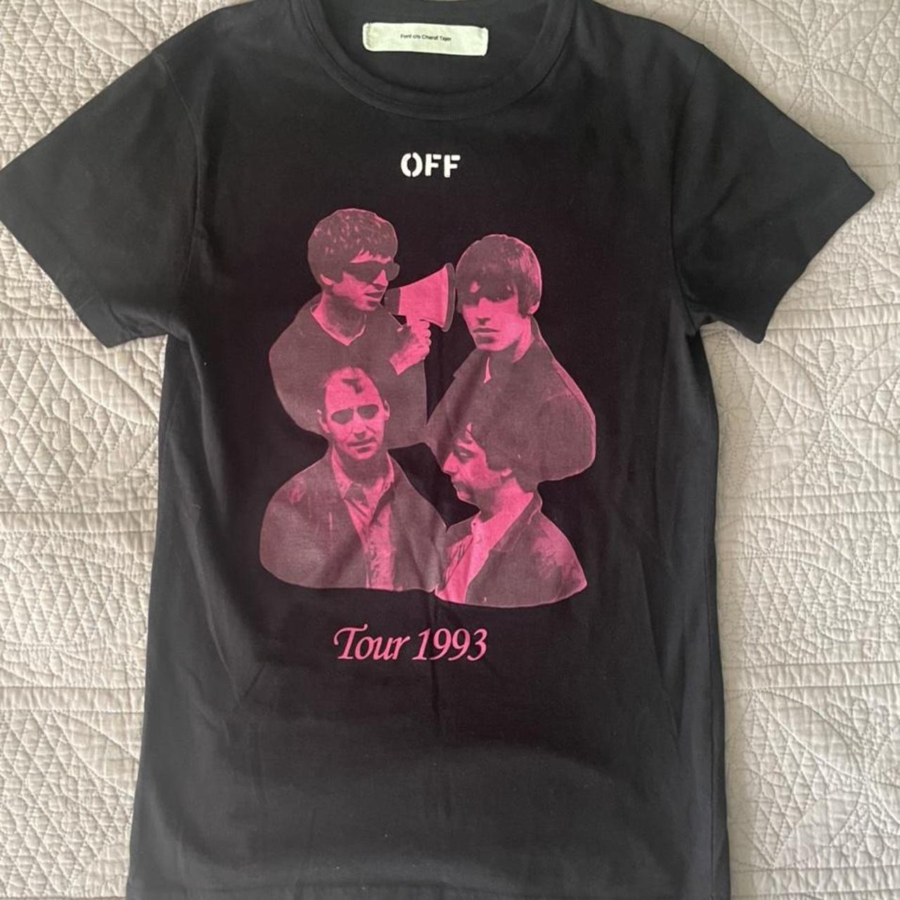 OFFWHITE Tシャツ Off-White “OASIS TOUR 1993” T shirt (Virgil Abloh) | Depop
