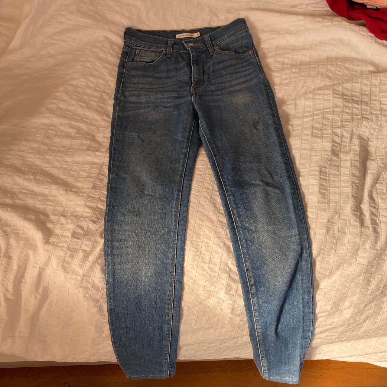 Mile High Super Skinny Levi Jeans for sale. Barely... - Depop