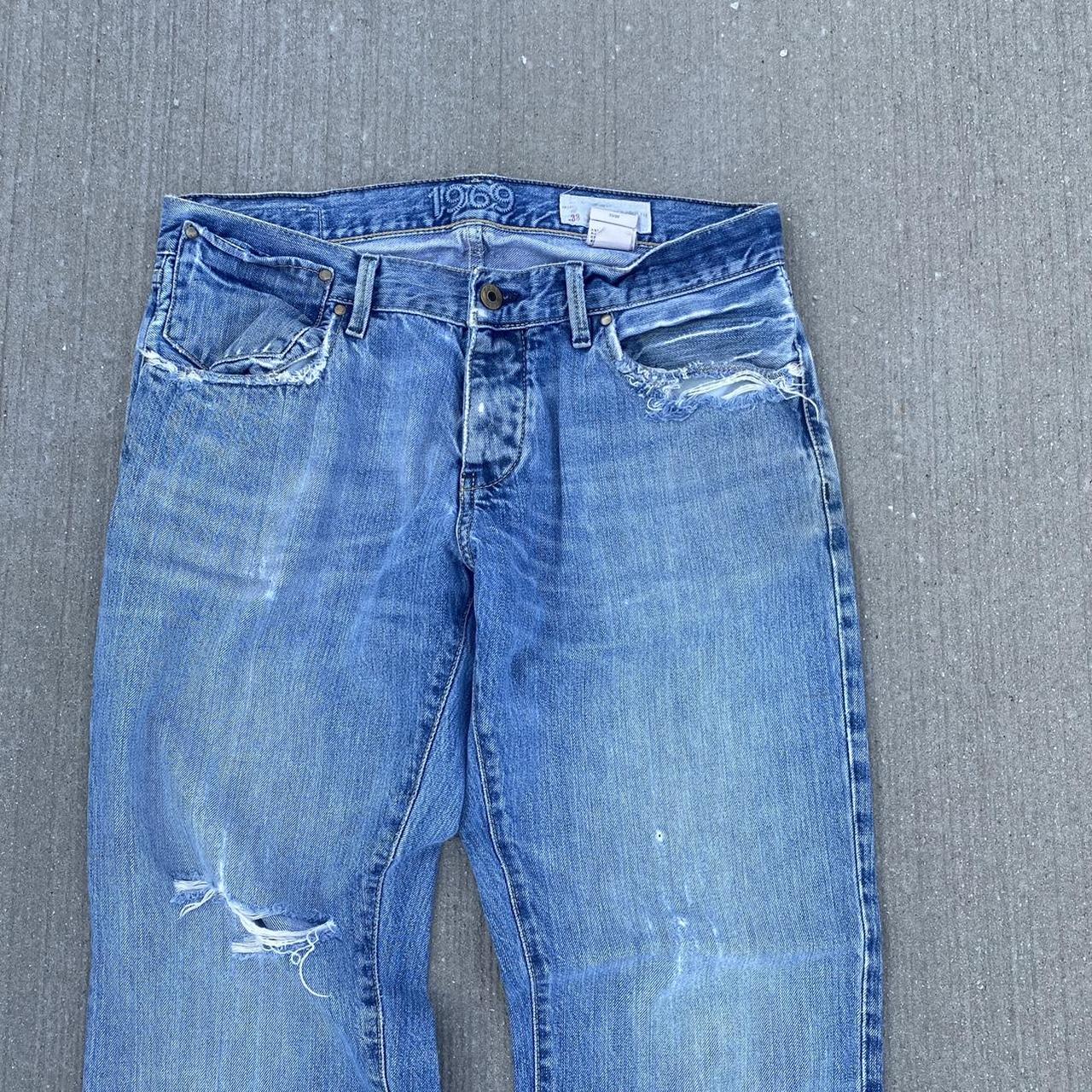 Vintage Gap Low Rise Jeans Bootcut Flared Button... Depop