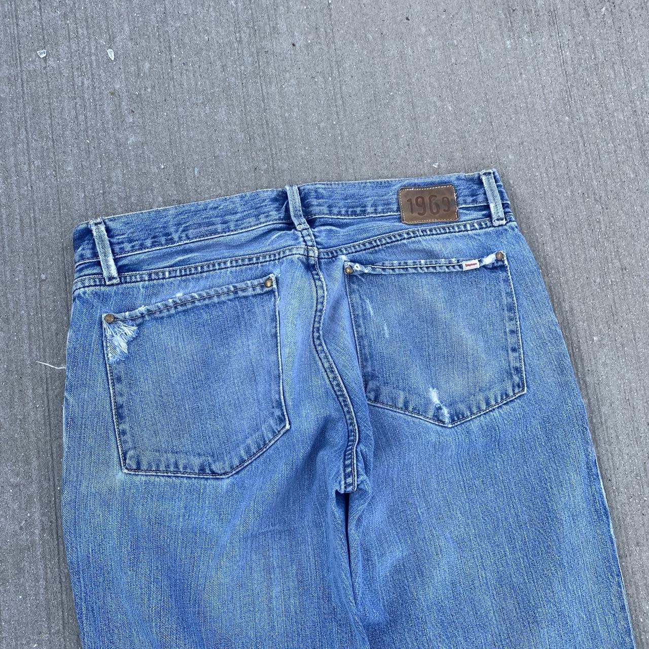 Vintage Gap Low Rise Jeans Bootcut Flared Button... Depop