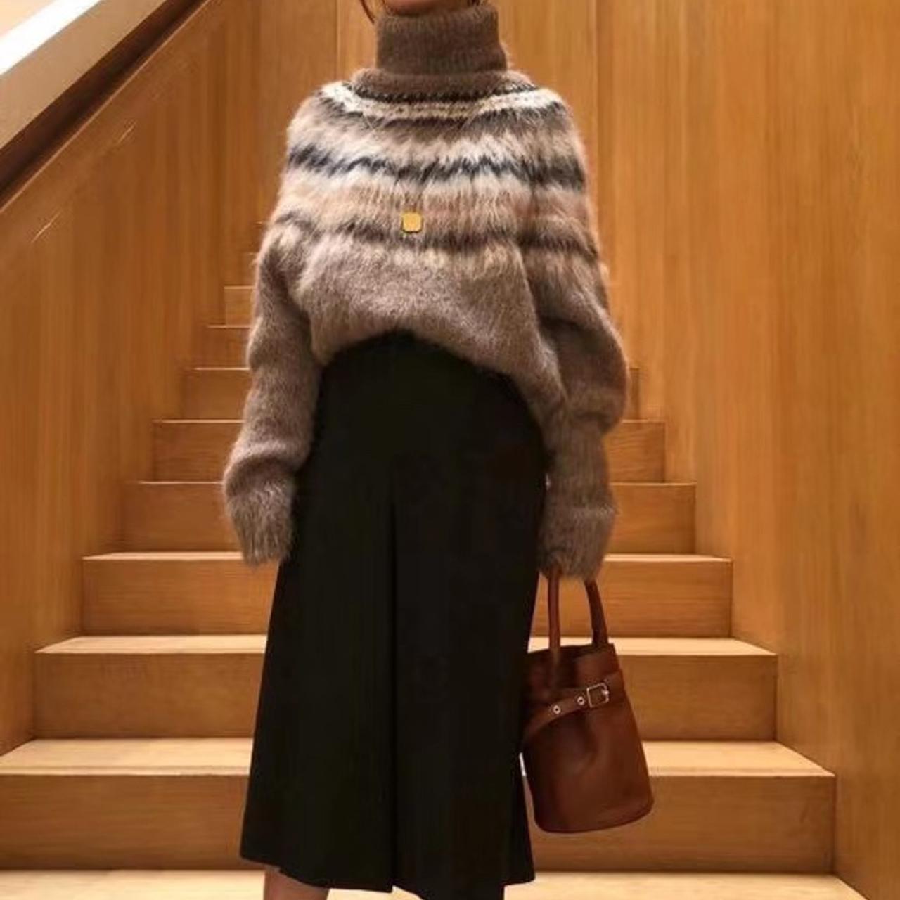 Celine Fair Isle Sweater in Camel Celine 2019... - Depop